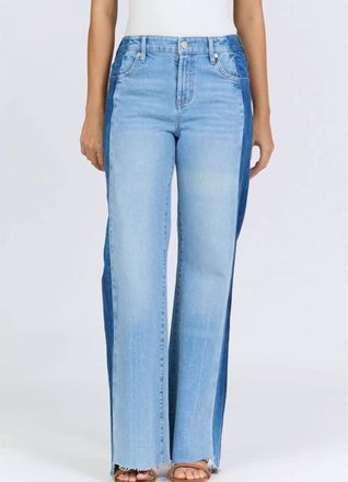 Dear John Denim Fiona High Rise Wide Leg Jeans In Tana