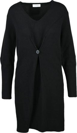 KANGRA Kleedjes, Dames, Zwart, S, Wol, Gebreide Jurk