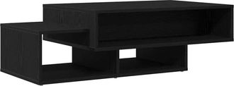vidaXL Mesa de centro de madera de roble negro 105x55x32 cm Vidaxl