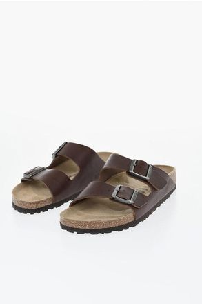 Birkenstock Leather Slides ARIZONA with Double Buckle size 40