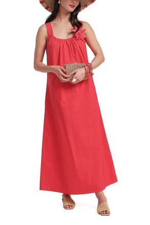 Frances Valentine Lynda Maxi Dress Solid in Red at Nordstrom, Size X-Large