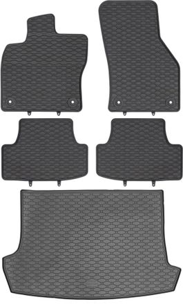 OEM Volkswagen T-roc Suv Desde Diciembre De 2017. Juego De Alfombrillas De Goma Para Coche Y Alfombrilla Para Maletero