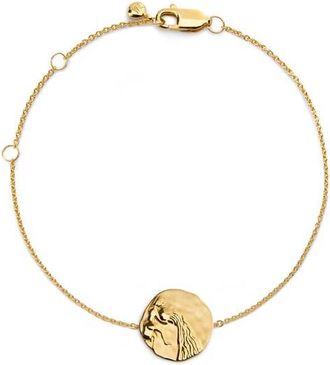 Monica Vinader Zodiac Chain Bracelet in Gold Vermeil Aqaurius at Nordstrom