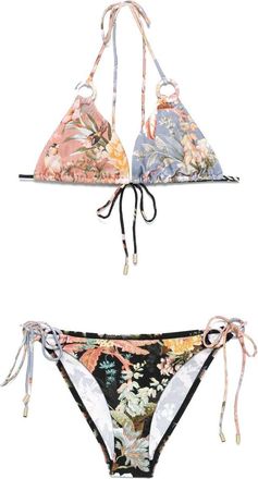 Zimmermann Tallow Spliced Ring bikini - Brown