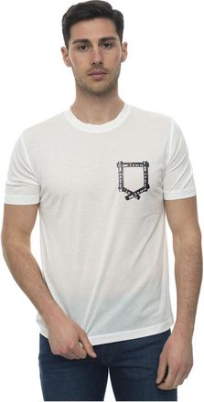 Kiton T-shirt met ronde hals - Heren - T-shirts - Wit - 2XL - Tops