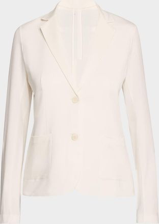 Majestic Filatures Soft Touch Two-Button Blazer