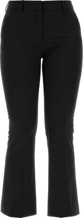 Pantaloni Torino Black Stretch Polyester Blend Pant