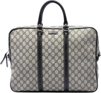 Gucci Pre-owned Business Bag - unisex - Vintage Handtas - Beige - ONE Size - Leer - Vintage