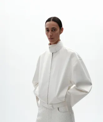 Bottega Veneta Giacca in pelle - Bianco - Donna - 36