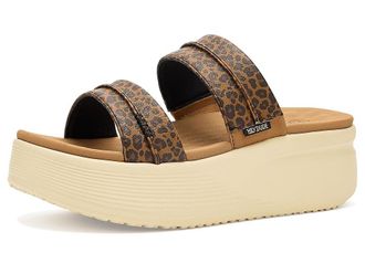 Hey Dude Austin Slide Classic Womens Wedge Shoes Tan Leopard : 12 M, Synthetic
