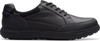 Clarks Mapstone Lo GTX - Heren - Veterschoenen - Zwart - 40 EU - Leer - Schoenen
