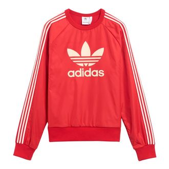 adidas WB Nylon Crew - Heren - Sportshirts - Rood - S - Nylon - Fitness