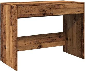 vidaXL Vidaxl - Escritorio madera ingeniería madera envejecida 101x50x76,5 cm
