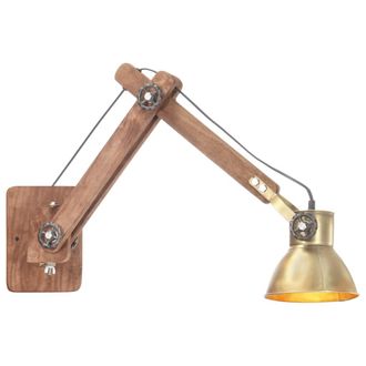 vidaXL L&aacute;mpara De Pared Redonda Estilo Industrial Lat&oacute;n E27 Vidaxl
