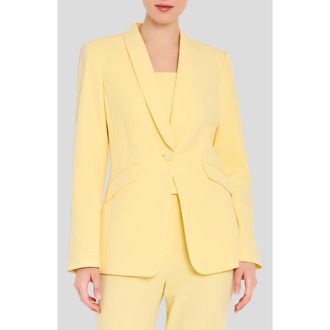 Tahari by ASL Shawl Collar Jacket in Buttercup at Nordstrom, Size 14