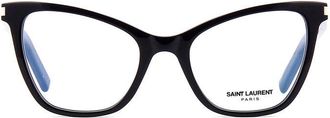 Saint Laurent SL219001 Cat-Eye Full Rim Eyeglasses - Black