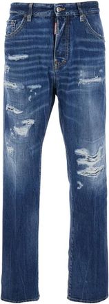 Dsquared2 642 Jeans - Heren - Regular Fit Jeans - Blauw - S - Katoen - Jeans