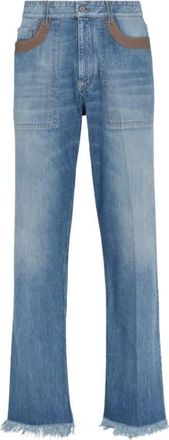 Fendi MensFrayed Hem Denim Jeans, Waist Size 29