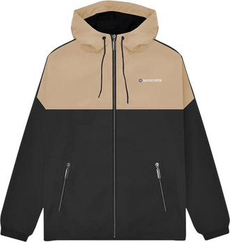 Lambretta Mens SS26 Contrast Panel Jacket (Black/Cashew) - Size X-Large