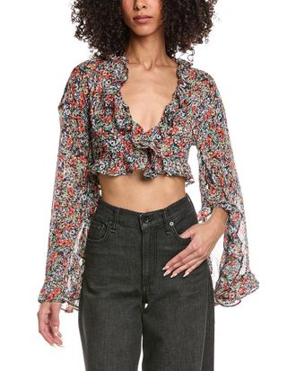 AFRM Afrm Clinton Wide Sleeve Top