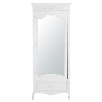 Maisons du monde Armario bonneti&egrave;re con 1 puerta y 1 caj&oacute;n blanco 75