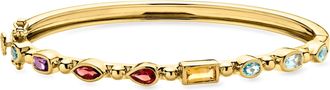 Ross-Simons Multi-Gemstone Bangle Bracelet in 18kt Gold Over Sterling