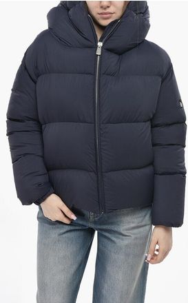 Bacon Solid-Color Puffer CLOUD With Hood size L