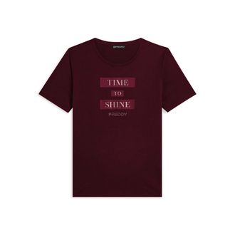 Freddy T-shirt da donna con grafica e slogan motivazionale