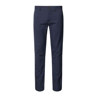 HUGO BOSS Heren, Broeken, Blauw, Maat: W40 L32 Katoen