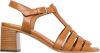 Ann Mashburn Womens Open Toe Fisherman Heel In Caramel