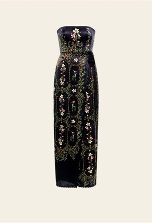 Agua Bendita Cinefilia Noche Maxi Dress in Black at Nordstrom, Size X-Small