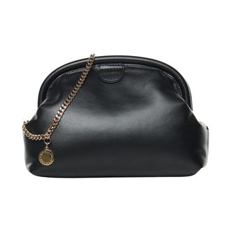 Stella McCartney Falabella Padded Clutch - Dames - Tassen - Zwart - Maat: ONE Size Poliester
