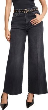 Good American Good Skate Wide Leg Jeans in Black400 at Nordstrom Rack, Size 18