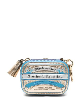 Anya Hindmarch leather wallet keychain - women - Lambskin - One Size - Gold