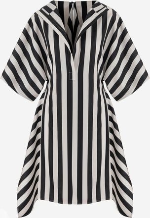Jacquemus Gestreiftes Jacquemus-Kleid aus Baumwolle und Seide