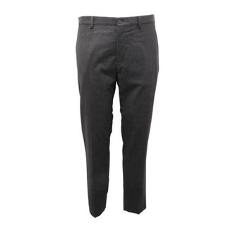 Dolce & Gabbana Slim-fit Trousers, male, Black, Size: M Wool Blend Trousers Made in Italy