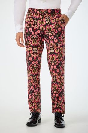 Mr Turk Clyde Slim Fit Printed Trouser in Multi at Nordstrom, Size 36