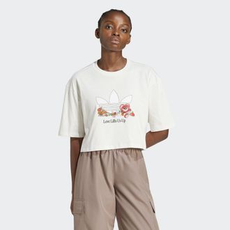 adidas T-Shirt ADIDAS ORIGINALS NELSON T-shirt, Damen, Gr. XXL, weiss (cloud wei&szlig;), Obermaterial: 100% Baumwolle, Shirts T-Shirt, sportlicher Stil, f&uuml;r Freiz