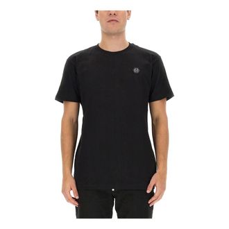 Philipp Plein T-Shirts, male, Black, Size: XL T-shirt Glass Stampa All Over
