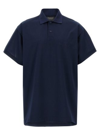 Balenciaga geborduurd poloshirt