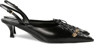 Givenchy 45mm Lace-Up Pumps - Womens - Calf Leather/CALFSKIN/Goat Skin
