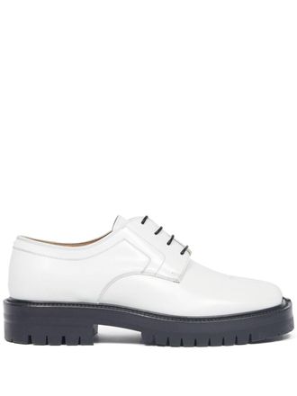 Maison Margiela Tabi lace-up Derby shoes - White