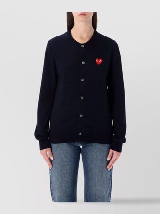 Comme Des Gar&ccedil;ons wool crewneck cardigan