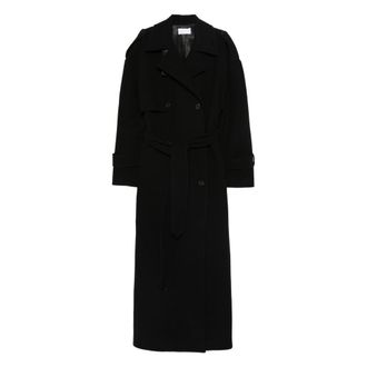 The Nina Studio Belted Double-breasted Coat