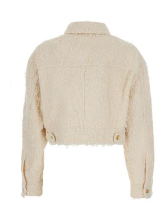 Brunello Cucinelli Womens Jacket, White Cotton Coat