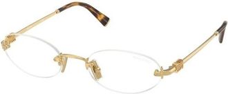Miu Miu MU A54S Zonnebril - Dames - Brillen - Geel - 51 MM - Accessoires