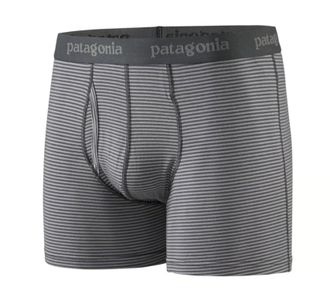 Patagonia Mens Ms Essential Boxer Briefs-3 in. Intimates, Fathom: Forge Grey, S