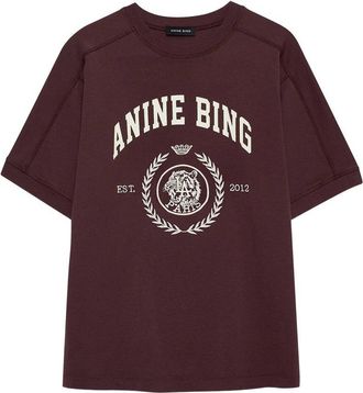 Anine Bing Jaylin Tee Collegiate - Fig