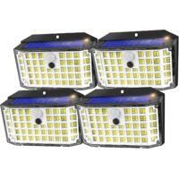 OEM L&aacute;mpara Solar De Jard&iacute;n Para Exteriores Con Sensor De Movimiento, 176 Led, 4 Unidades, Ip65, Sensor De 270&deg;, 3 Modos, Foco Solar Para Exteriores - Cre