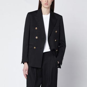 Golden Goose Black double-breasted wool jacket